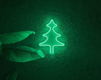 Christmas Tree Neon Sign: Holiday Wall Decor (40/70cm)