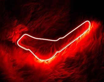 Monza Italy Race Track Neon Sign / Race Track Gift / Race Lover Gift / Gift For Him / Neon Gift Idea / Christmas Gift / Race Man Gift