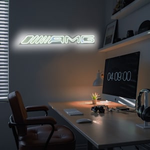 Amg  Car Neon Sign / Neon Sign / Logo Neon Sign / Neon Sign Bedroom / Car Neon Sign/ Neon Bar Sign / Amg Car Neon sign