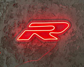 Motorcycle Logo Neon Sign: Moto Gameroom Decor