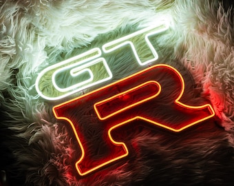 GTR Car Logo Sign Neon Sign / Led NeonSign / Custom Neon Sign / Neon Sign Bedroom / Car Neon Sign/ Neon Bar Sign / Car Neon Gift / Husband