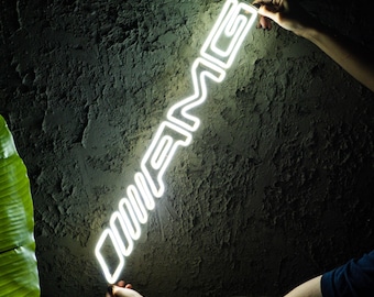 Amg  Car Neon Sign / Neon Sign / Logo Neon Sign / Neon Sign Bedroom / Car Neon Sign/ Neon Bar Sign / Amg Car Neon sign/ Gift For Husband