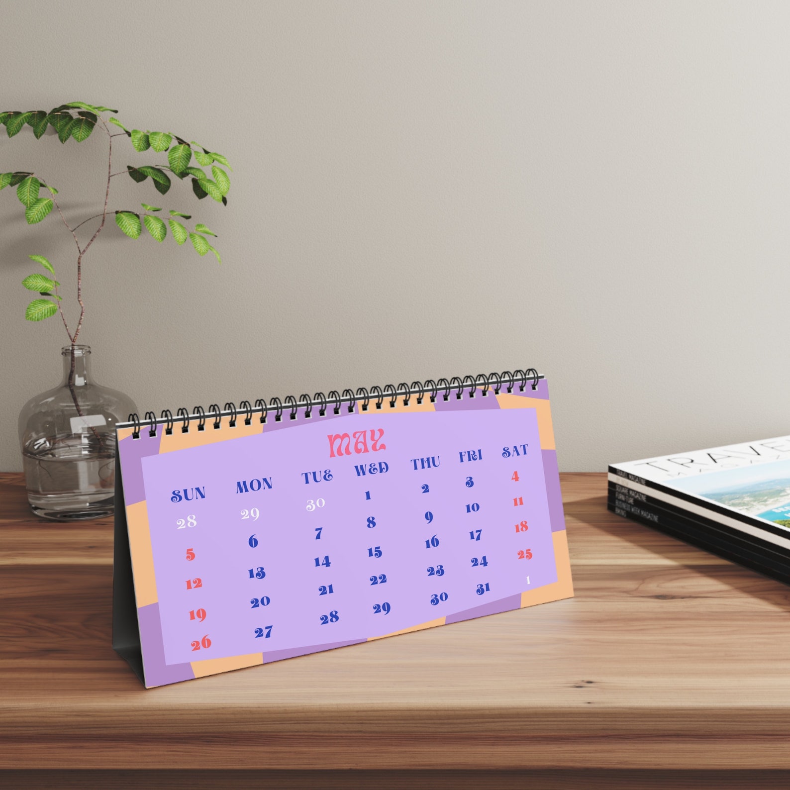 2024 Desk Calendar 2024 Calendar Monthly Desk Calendar 2024 Christmas