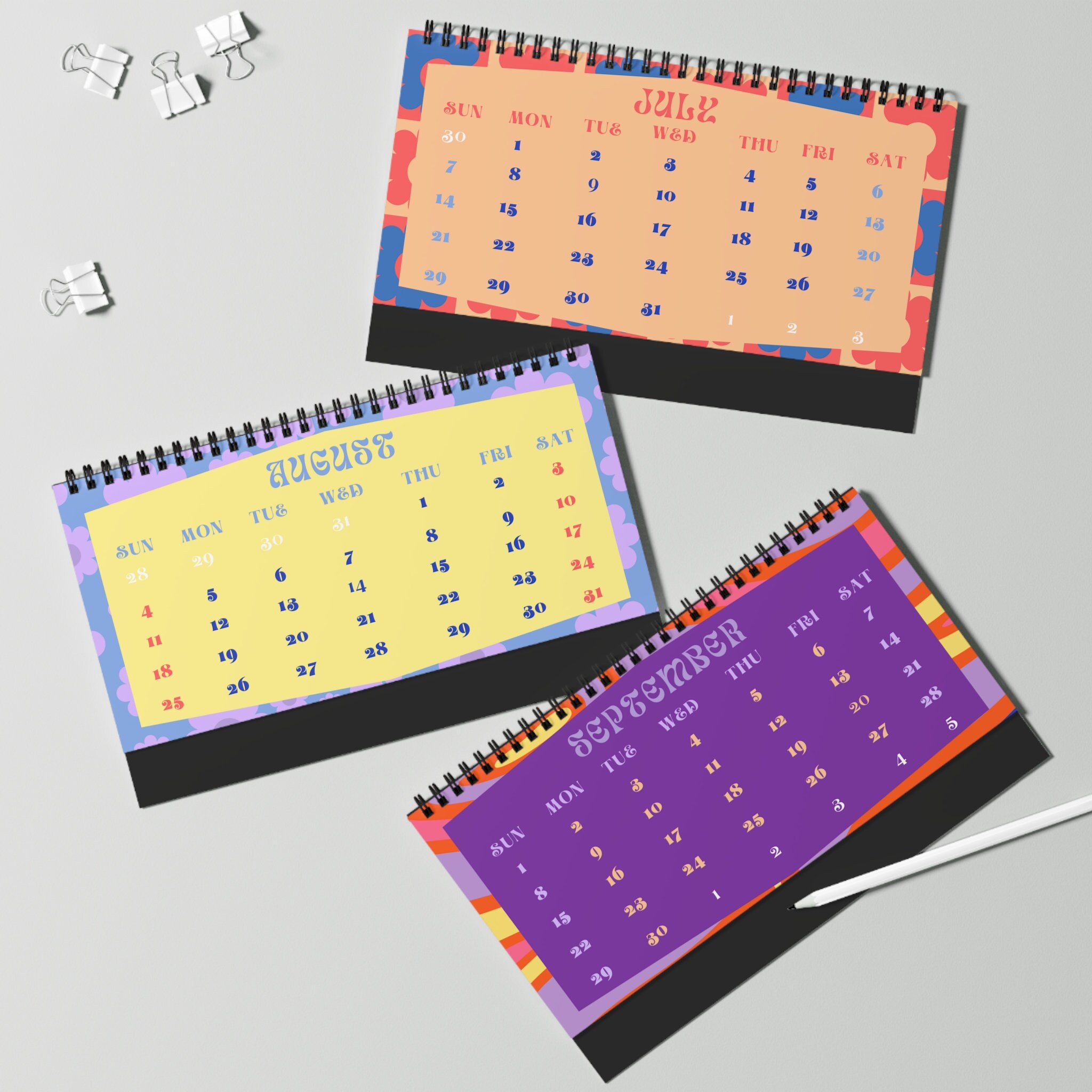 2024 Desk Calendar 2024 Calendar Monthly Desk Calendar 2024 Christmas