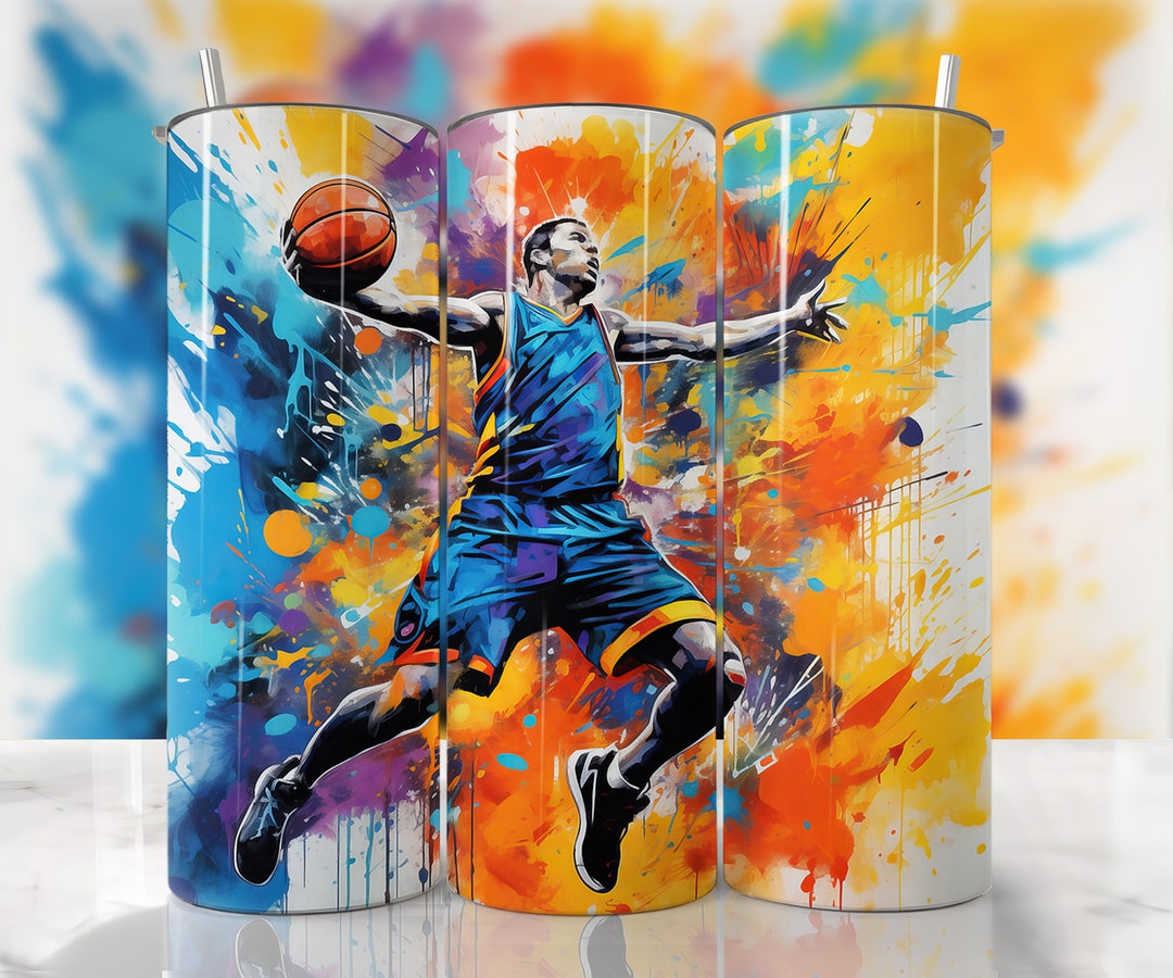 Basketball Tumbler Wrap, Basketball Png, Basketball Sublimation, Sport