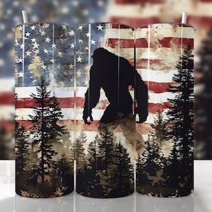 Bigfoot Tumbler Wrap, Bigfoot Png, Sasquatch Tumbler, Sasquatch Tumbler Wrap Png, Bigfoot Sublimation, Natur Tumbler, Forest Tumbler Wrap