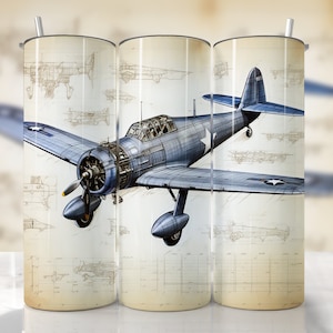 Airplane Tumbler Wrap, Pilot Tumbler Wrap, Plane Lover Tumbler Wrap, Airplane PNG, Flying Plane Wrap PNG, Straight & Tapered Tumbler Wrap