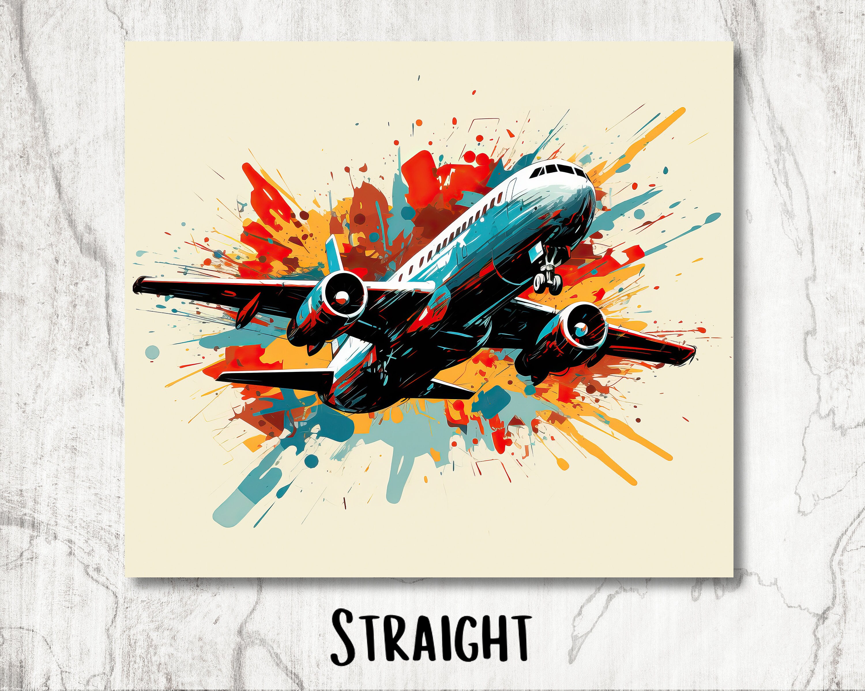 Airplane Tumbler Wrap, Pilot Tumbler Wrap, Graffiti Tumbler Wrap