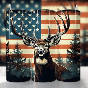 Hunting Tumbler Wrap, American Hunting Sublimation, Deer Hunting Tumbler Wrap, Straight & Tapered Tumbler Wrap PNG, Buck Hunting Sublimation