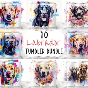 Labrador Retriever Tumbler Wrap, Seamless Tumbler Wrap, Dog Sublimation, Straight & Tapered Tumbler Png, Dog Mom Tumbler, Dog Tumbler Wrap