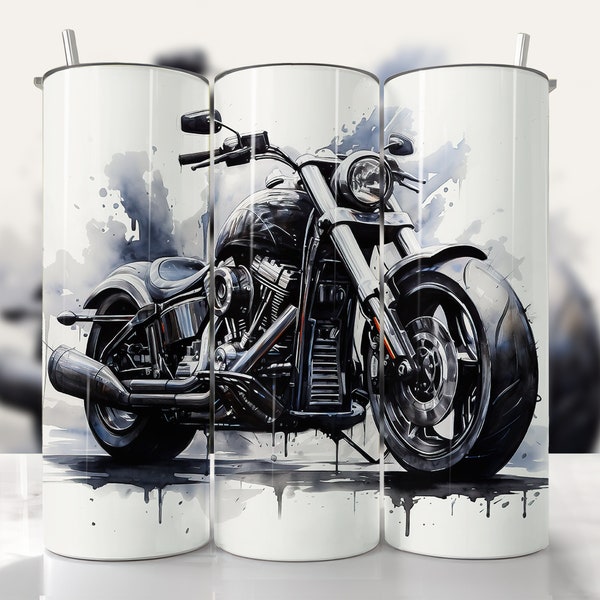 Seamless Motorcycle Tumbler Wrap, Tumbler Wrap Motorcycle, Straight & Tapered Tumbler Wrap, PNG Motorcycle Wrap Tumbler, Sublimation Tumbler