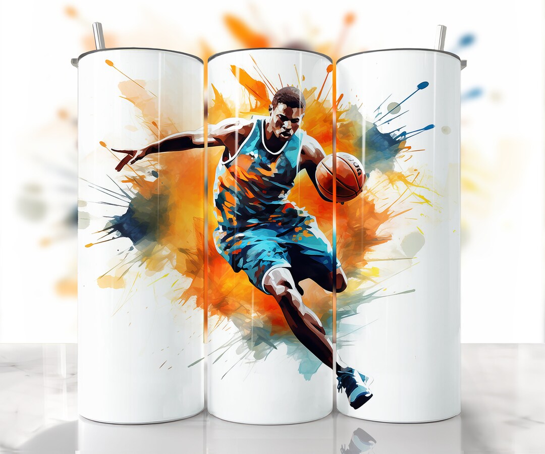 Basketball Tumbler Wrap, Basketball Png, Basketball Sublimation, Sport