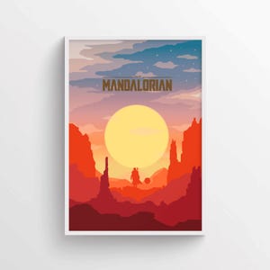 The Mandalorian, Star Wars, Mandalorian poster, Mandalorian Digital, printable wall art, home decor, wall art, poster, star wars poster