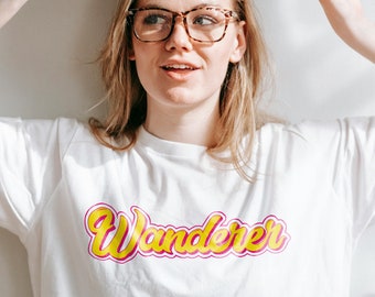 Wanderer Summer Unisex T-Shirt, Gift For Women and Man Unisex T-Shirt, Vintage Cotton T-shirt, Beach Shirt, Travel Shirt, Nature Lover Shirt