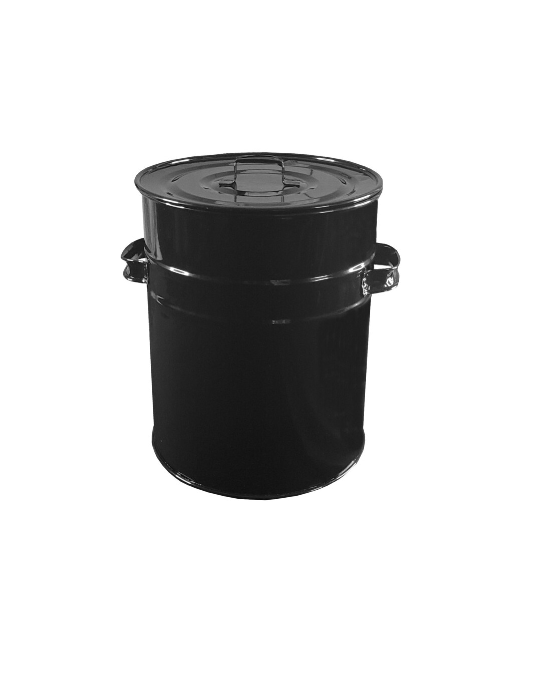 Black Ash Bucket Fireside Storage Coal Bin Skuttle With Lid Fire Log 30