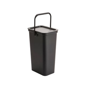 68L Grey Pull Out Integrated Kitchen Waste & Recycling Bin for 600mm Wide  Cabinet 1 X 34L 2 X 17L Compartments Soft Close Base Mounted 