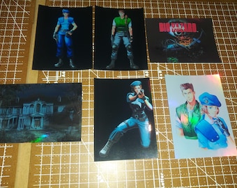 Resident evil 1 Holographic Stickers
