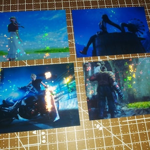 Final Fantasy VII Holographic sticker bundle 1