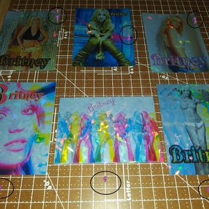 Britney Spears: Album 3 Holographic stickers (y2k inspired)