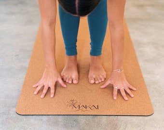 MAKAI Cork Yoga Mat: 4mm Eco-Friendly Natural Rubber