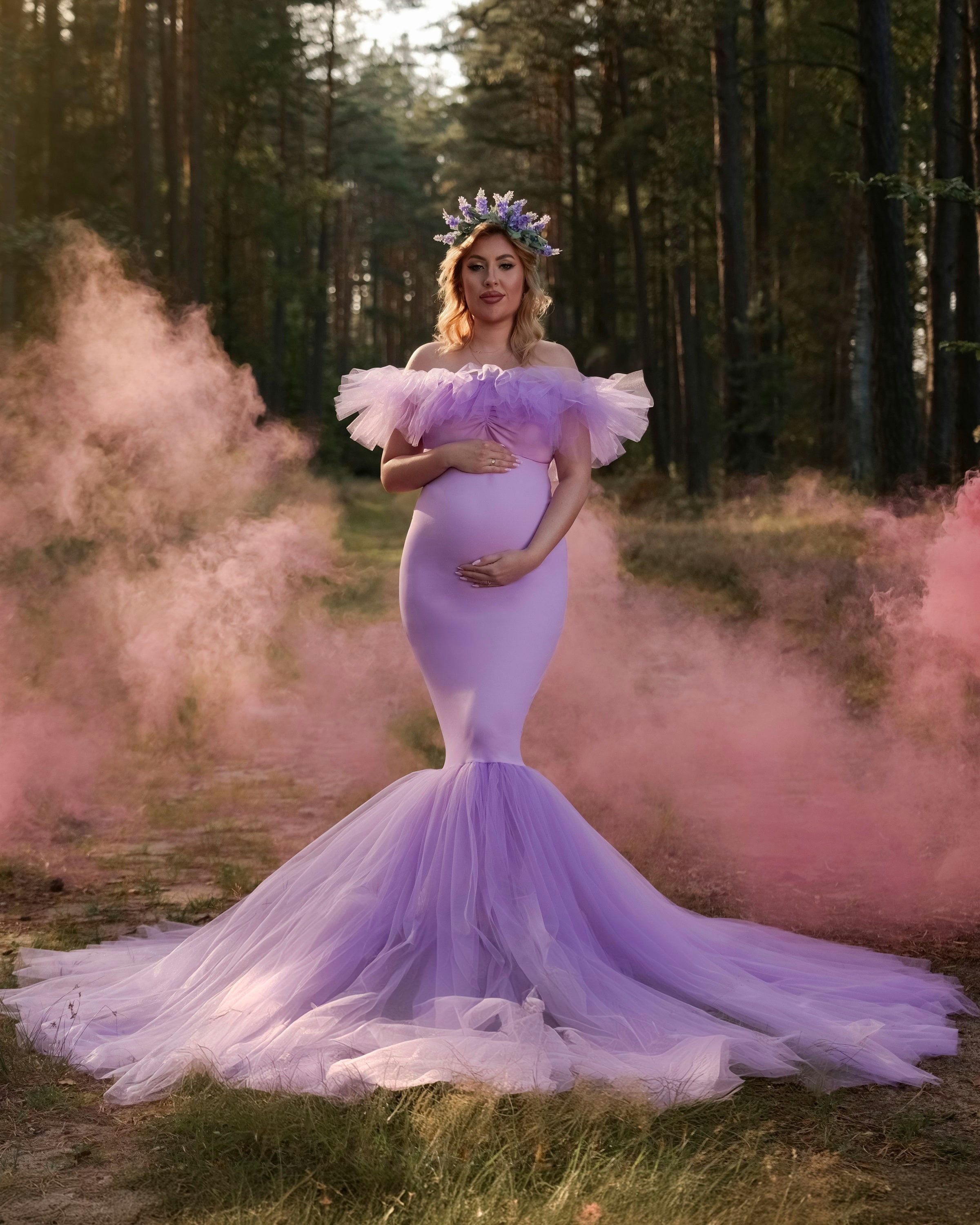 Pink off the Shoulder Maternity Dress - Etsy Pink off the Shoulder Maternity Dress - Etsy