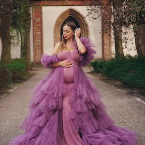 Maternity tulle dress, baby shower, dress mommy to be, maternity maxi dress, floor length dress, maternity gown pregnancy dress