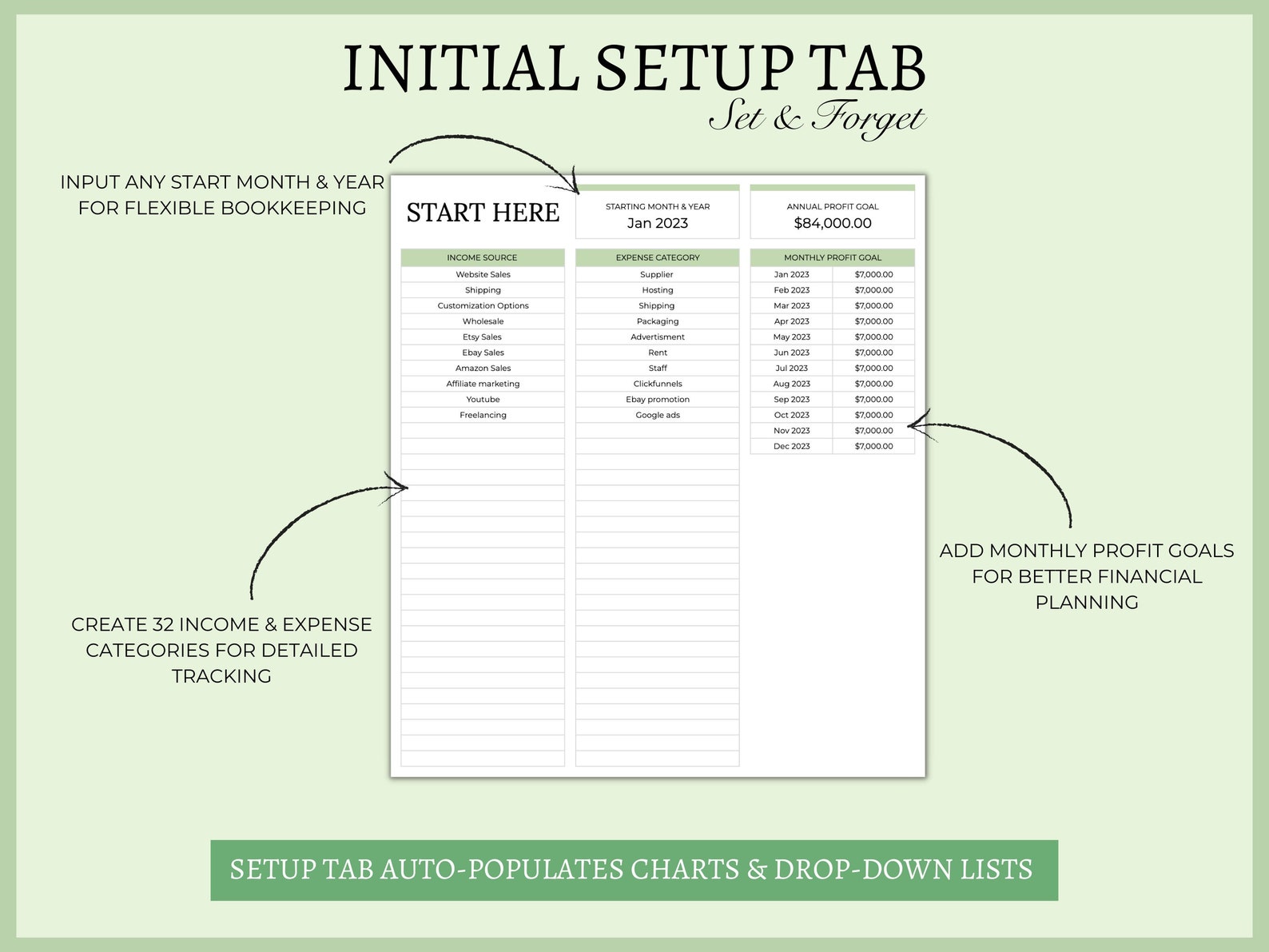 Small Business Bookkeeping Spreadsheet Template Google Sheets Small ...