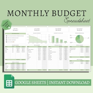 Monthly Budget Spreadsheet UK | UK Monthly Budgeting Spreadsheet | Simple Monthly Expenses Tracker UK| Google Sheets Monthly Budget uk Sheet