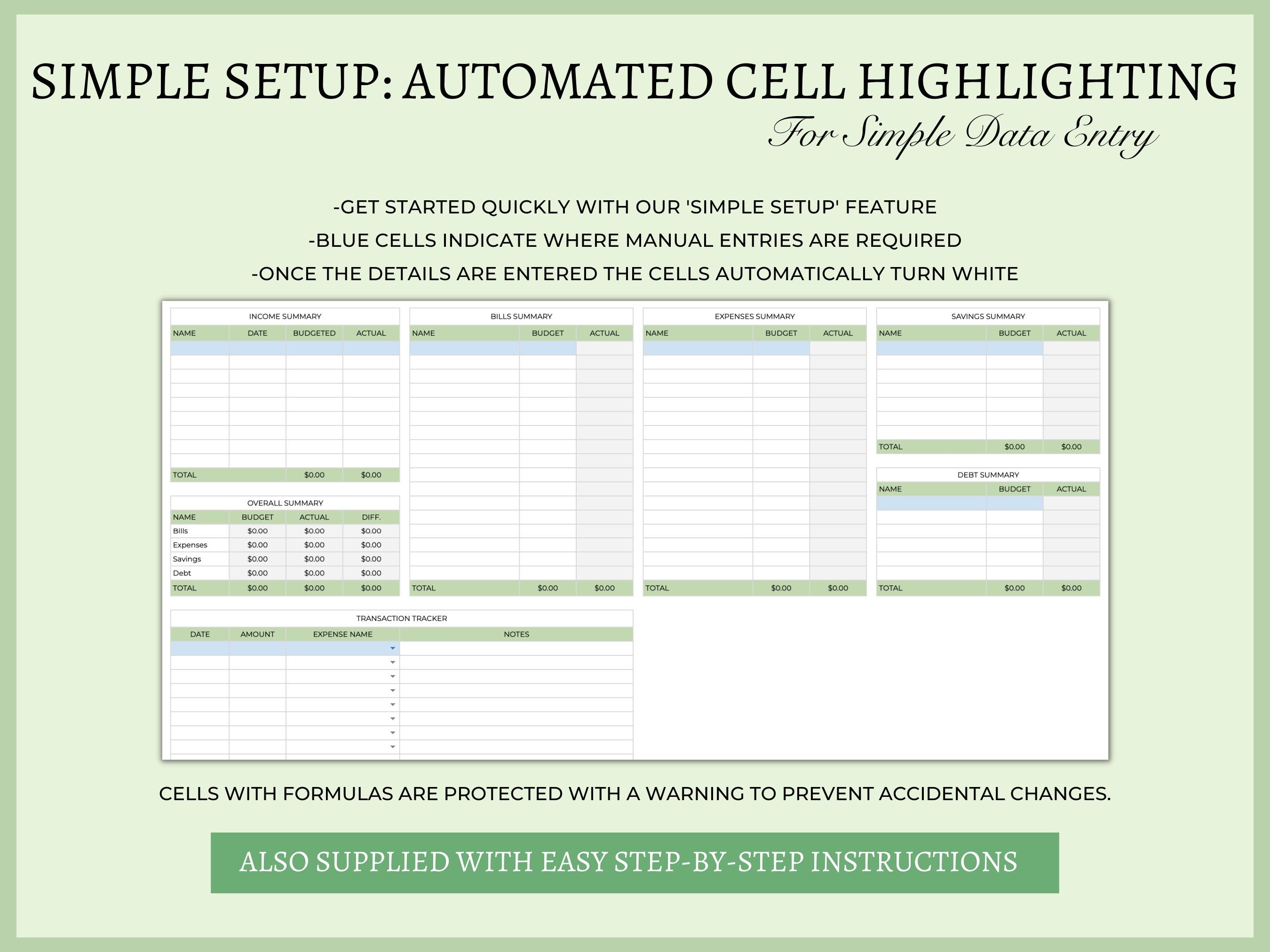 Monthly Budget Template | Monthly Budget Template for Google Sheets ...