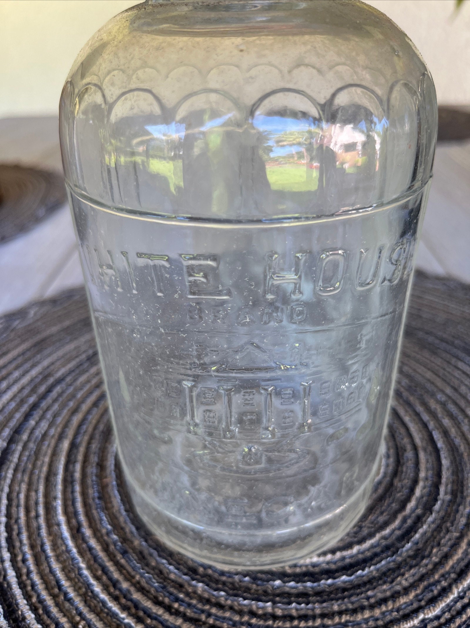 Antique White House Vinegar Jug Jar Bottle C1910 Embossed 8 Tall Etsy