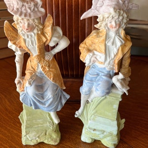 Vintage Antique Bisque Figurines (pair)