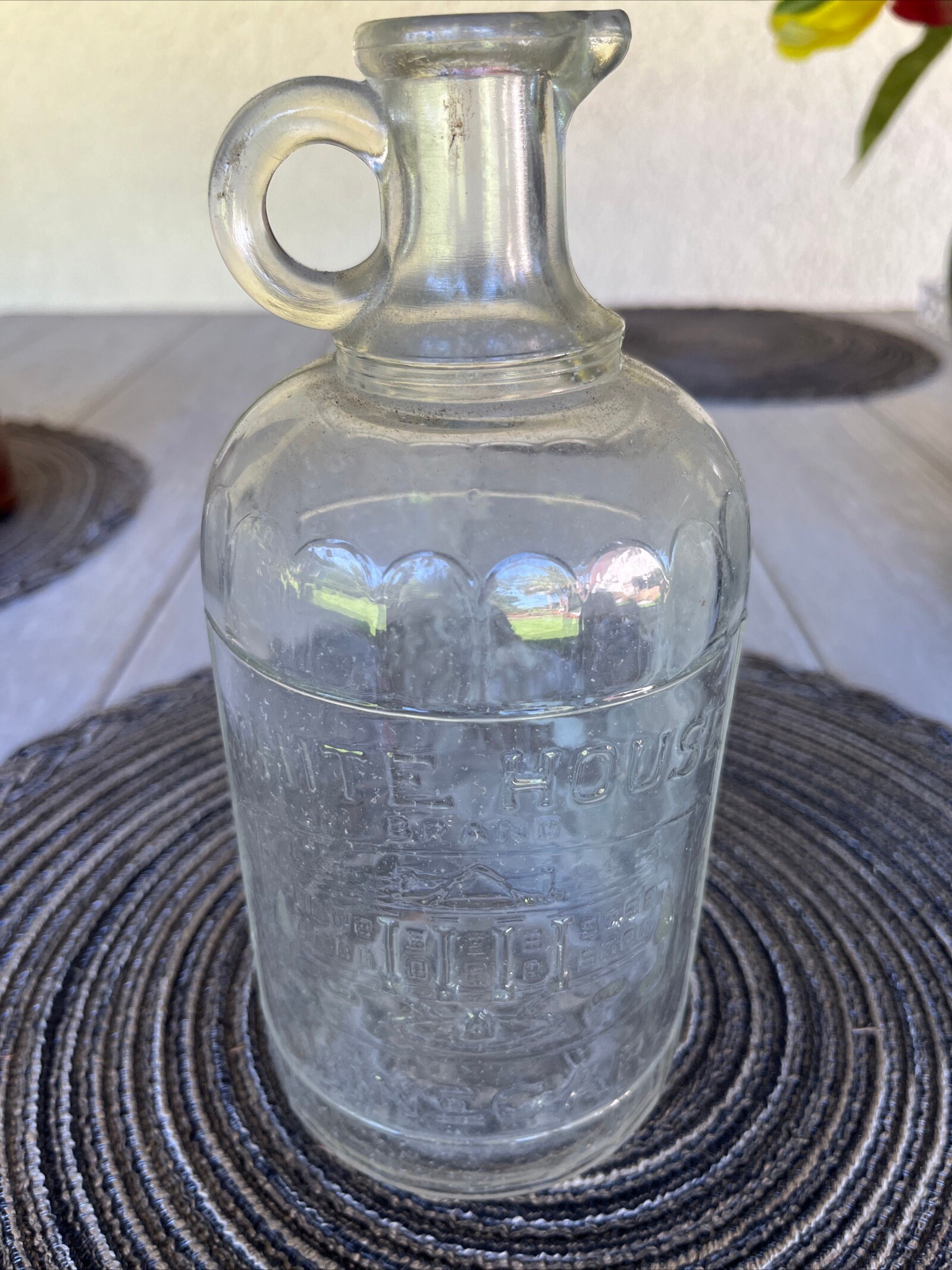 Antique White House Vinegar Jug Jar Bottle C1910 Embossed 8 Tall Etsy