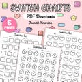 Printable Coloring Swatch Chart | Alcohol Marker Color Sheet | Instant Download PDF