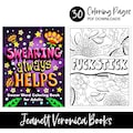 Swearing Always Helps | Swear Word Coloring Book | 30 printable Coloring Pages | Instant Download PDF