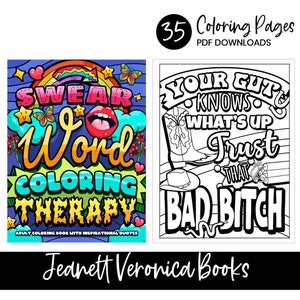 Swear Word Coloring Book: 35 Inspirational Pages (Digital Download)