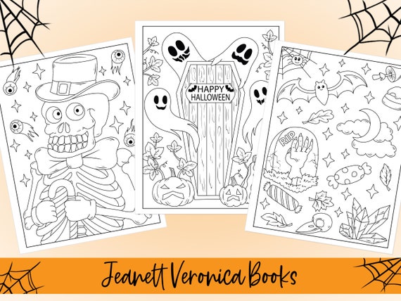 Happy Halloween Mini Coloring Book Free Printable PDF Download