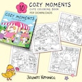Cozy Moments Coloring Pages | Set Three 10 pages | Instant Download PDF