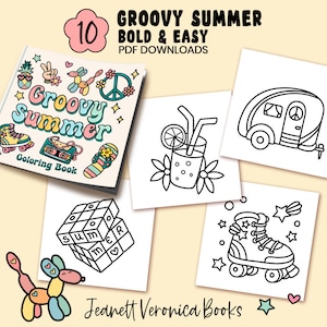 素敵な夏の塗り絵 | セット 1 10 ページ | PDF をすぐにダウンロード