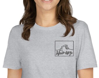 T-shirt unisexe à manches courtes BRODERIE - Chemises assorties / Ne jamais lâcher prise