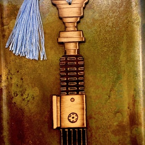 Obi-Wan Kenobi&#39;s Lightsaber - Handmade Bookmark