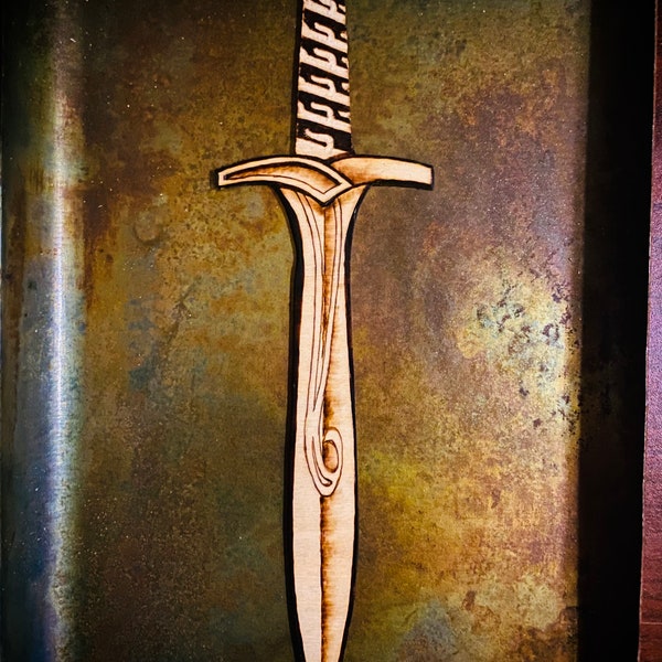 Sting, the Sword of Bilbo Baggins - Handmade Bookmark