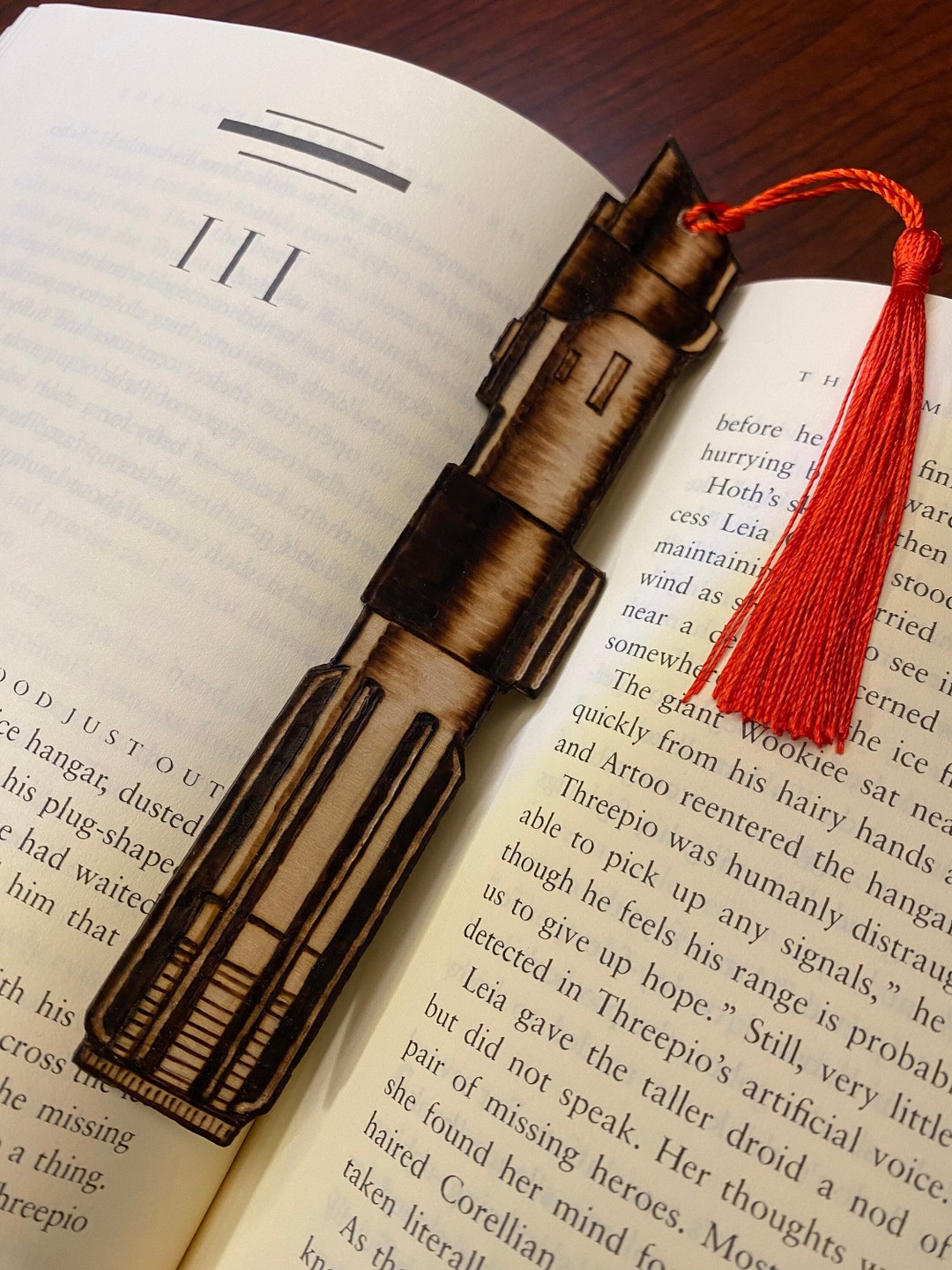 Darth Vader's Lightsaber - Handmade Bookmark - Etsy