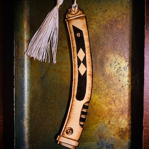 Ahsoka Tano’s Lightsaber - Handmade Bookmark