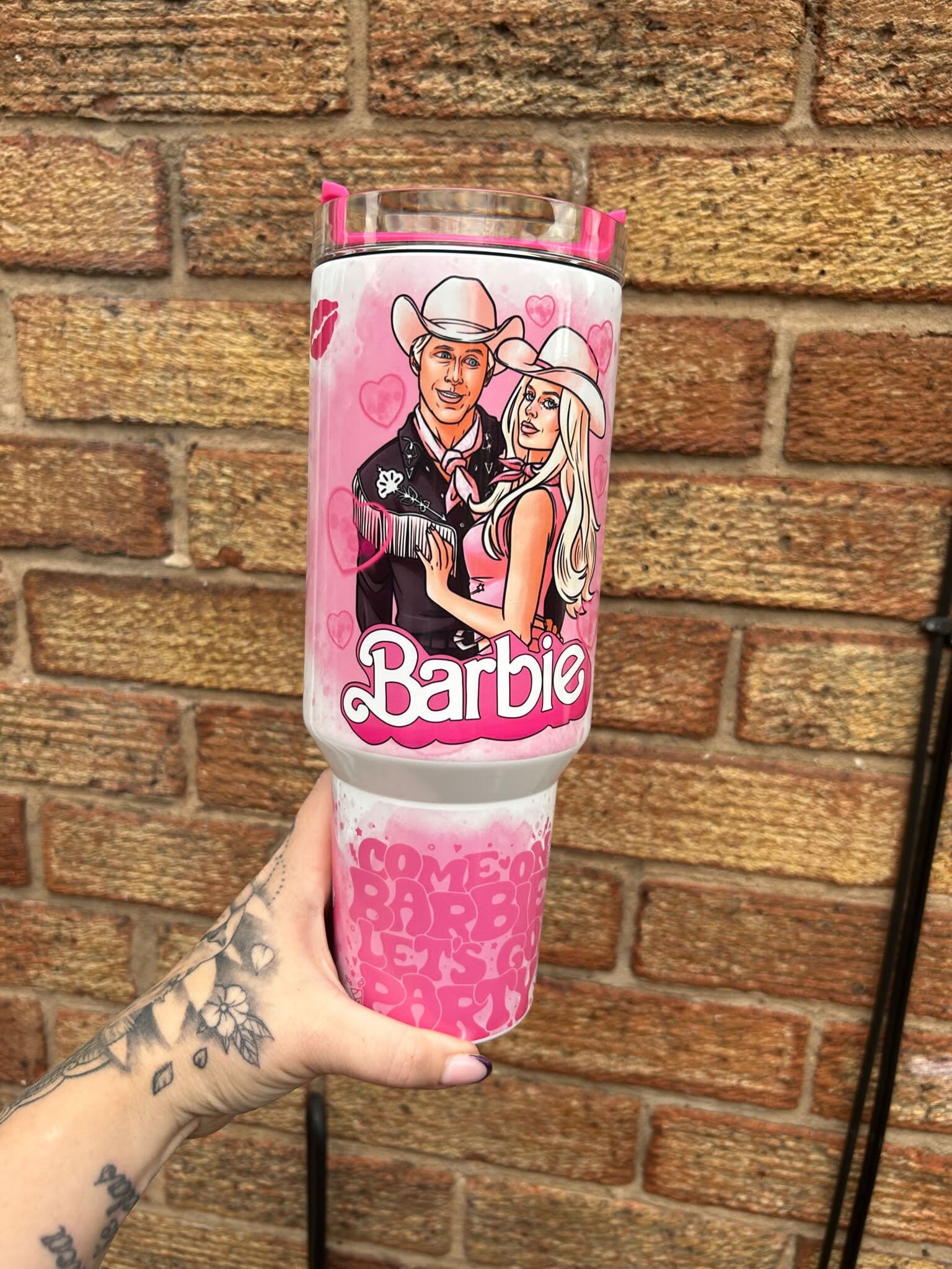 Stanley 30 Oz Quencher Flowstate Tumbler Hot PINK (rare) Barbie Pink