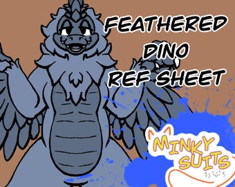 Furry Dino Ref Sheet Base
