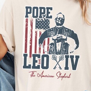 New Pope Leo XIV Shirt Comfort Colors Historic Papal Election Tee The First American Pope Robert Prevost T-shirt Gift For Mom Gift For Dad
