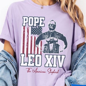 New Pope Leo XIV Shirt Comfort Colors Historic Papal Election Tee The First American Pope Robert Prevost T-shirt Gift For Mom Gift For Dad