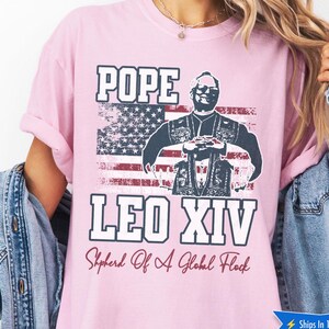 New Pope Leo XIV Shirt Comfort Colors Historic Papal Election Tee The First American Pope Robert Prevost T-shirt Gift For Mom Gift For Dad