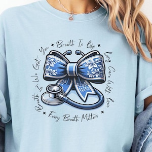Camiseta para terapeuta respiratório, camiseta para terapia pulmonar médica, presente de formatura em radiologia, camiseta para profissional de saúde, camiseta para técnico hospitalar