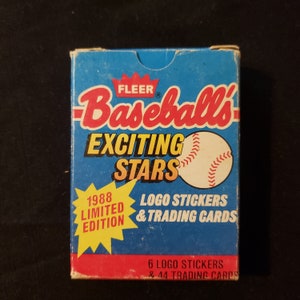 1988 Fleer exciting stars baseball card